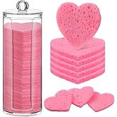Sieral 120 Pcs Compressed Facial Sponges for Women with Container Disposable Face Sponge Pads for Washing Face Cleansing Exfo