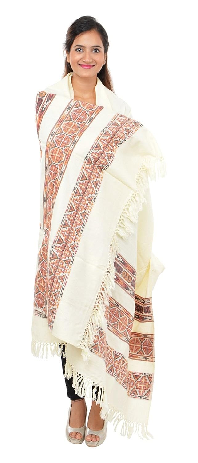handycraft multicolor women's kashmiri woolen shawls, stoles, dupattas