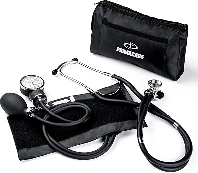 Primacare DS-9181-BK Aneroid Sphygmomanometer & Stethoscope Kit
