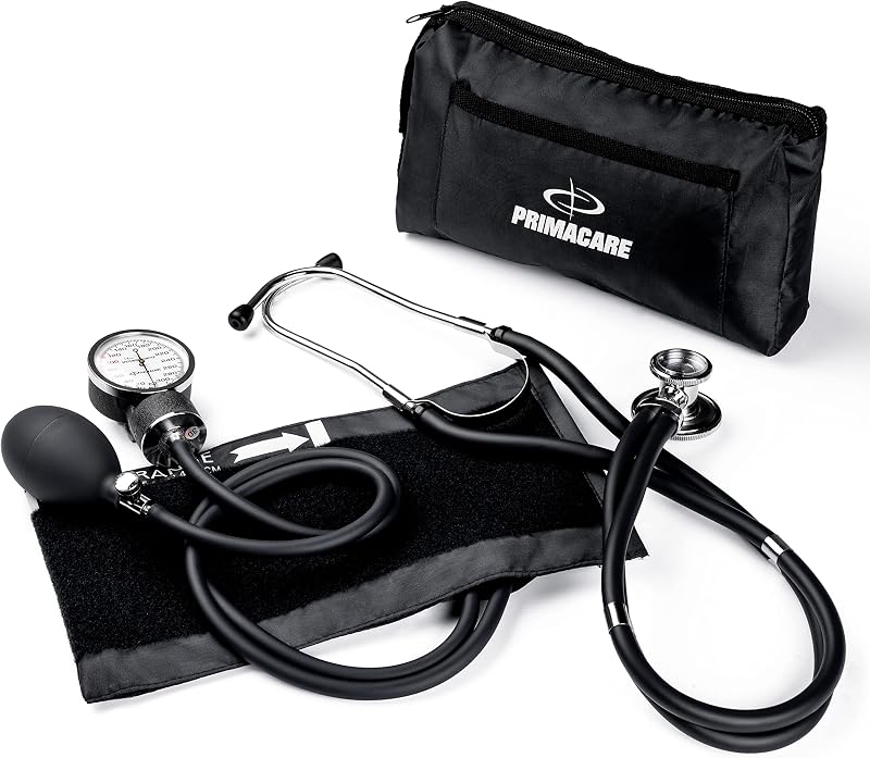 Primacare DS-9181-BK Aneroid Sphygmomanometer & Stethoscope Kit