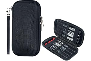 AWA HODOMI Vape Case Smell Proof Bag 6.3 inch Vape Sticks Holder Waterproof Stash Box Tobacco Pipe Pouch Storage Bag for Vapor Pen Battery Cartridge Box Mod Smokeless Inhalers Electric Inhaler Black (Empty)