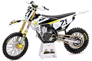 NewRay 1:12 Scale Toy Rockstar Husqvarna Team Bike 2020 Jason Anderson White