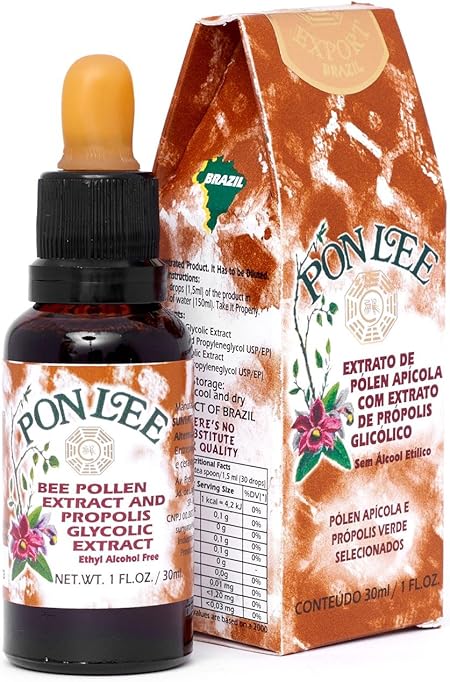 Amazon ブラジル ポン リー 野生蜂の花粉とアルコール無料 30 Ml 栄養の のグリーン プロポリス エキス サプリメントします Pon Lee プロポリス