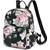 Yusudan Mini Backpack for Women Girls,Flower Small Backpack Purse for Teens Kids School Travel (Floral)