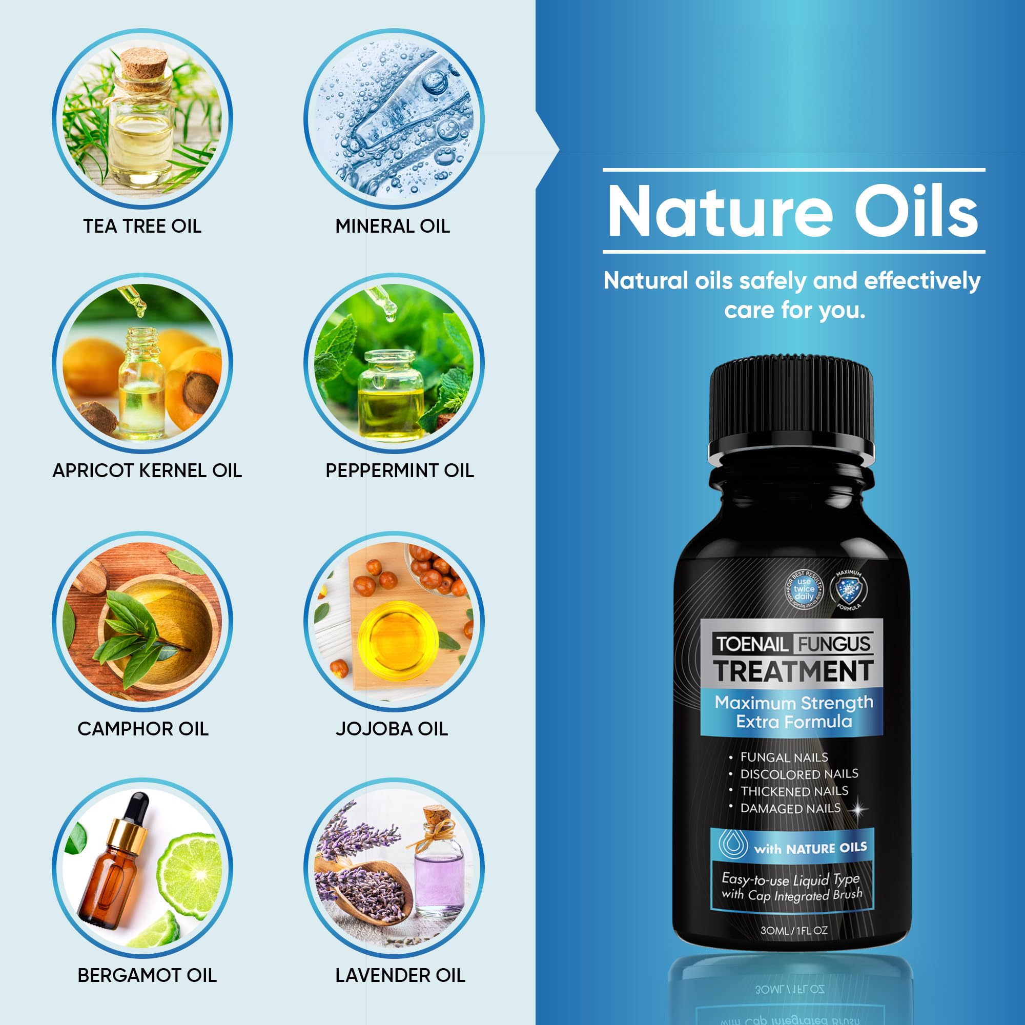 Toenail Fungus Treatment Extra Strength 2pcs x 30ml, Fungus Nail Treatment, Nail Fungus Treatment for Toenail, Toe Nail Fungus Treatment Extra Strength for Damaged and Discoloration Nails. - Image 2