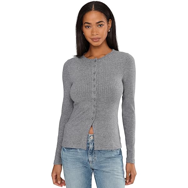 Madewell Women's Merino Stretch Button Longline Aria Jack