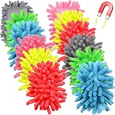 Epakh 12 Pcs Magnetic Dry Erase Eraser, Rainbow Colors | Microfiber Whiteboard Erasers, Washable for Boards, Soft Classroom Office Cleaning, Magnetic Backing Storage