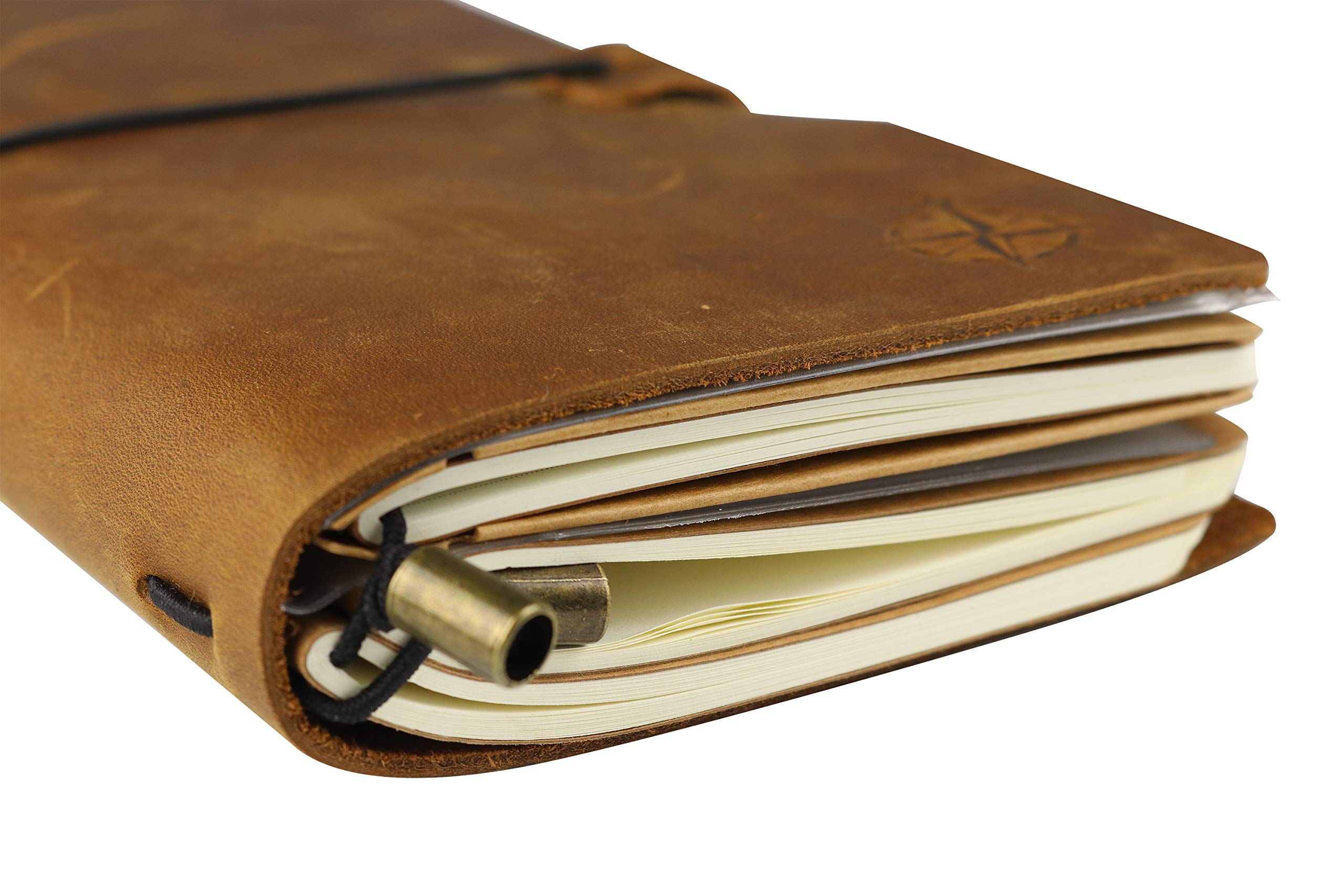 Wanderings Zipper Case and Kraft Card Sleeve Holder Travelers Notebook Accessories Pack 2-Pack for Refillable Travel Journals - Standard Size 8.25 x 4.25 inches