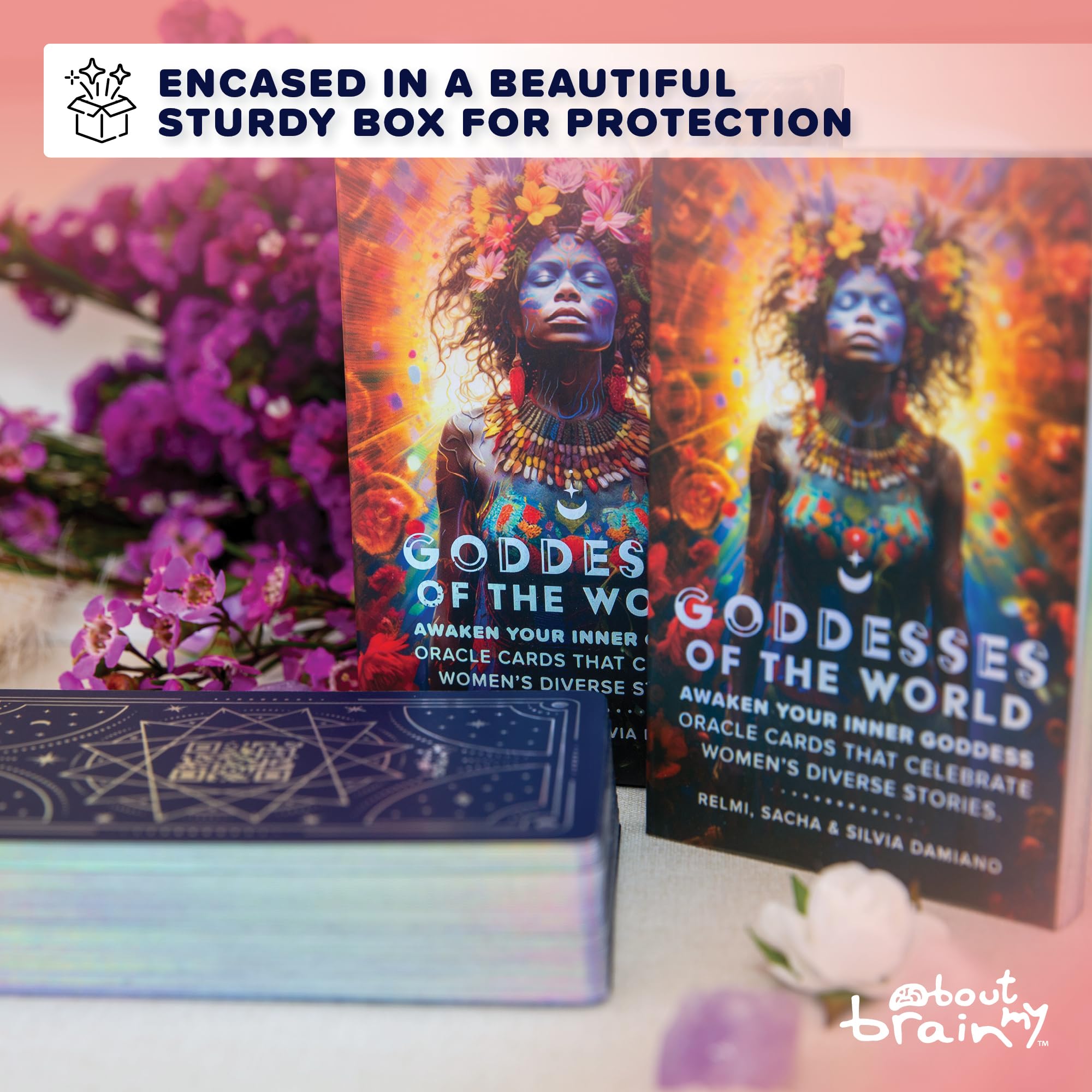 Goddesses of The World | Edition 1 | Goddess Oracle Deck | 60 Oracle Cards and Pocket Guidebook | Complement Your Tarot Card Practice