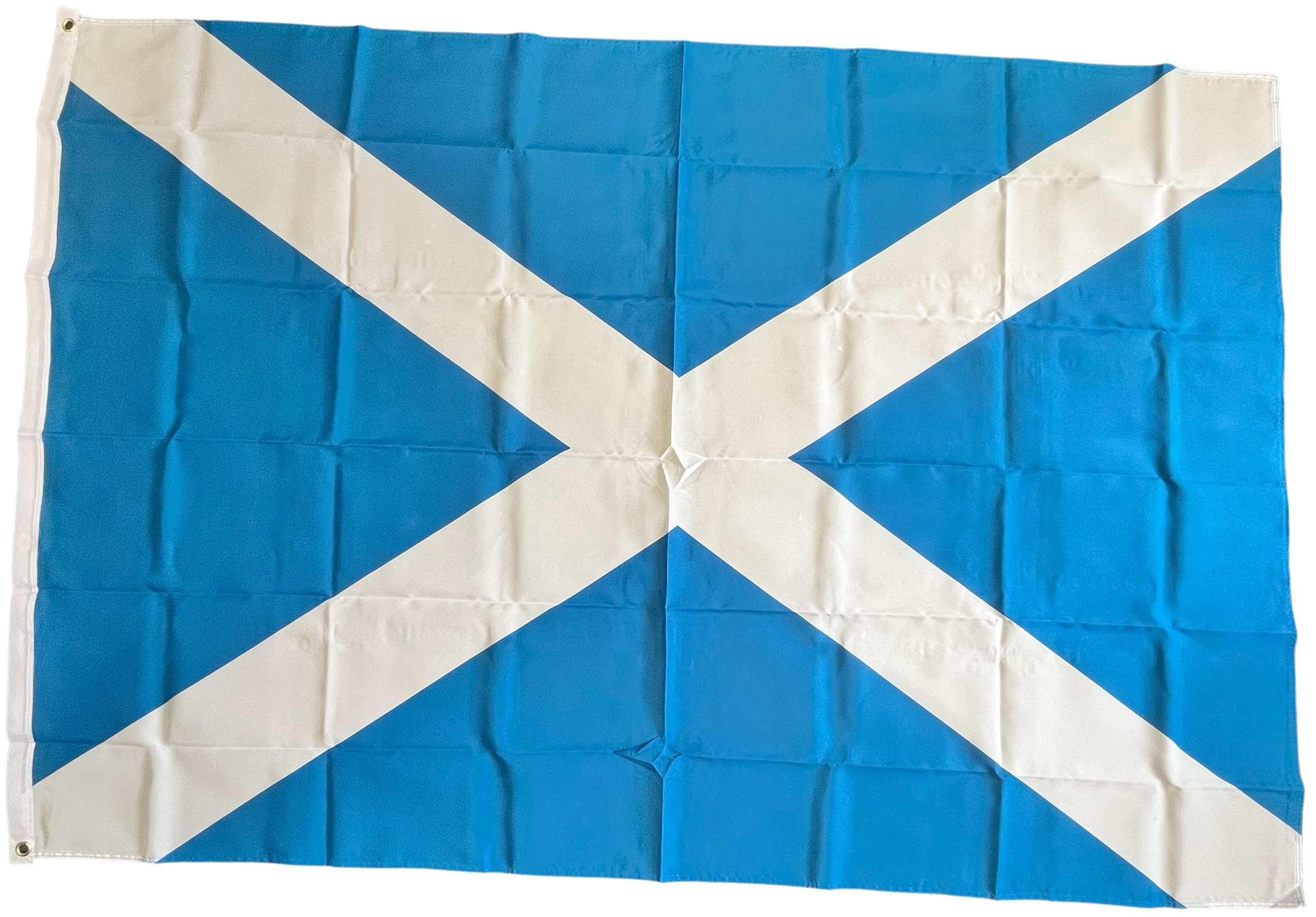 NWFlags 6ft x 4ft Scotland Flag | 75d Premium Polyester Large Saltire Flag | 2 Eyelets