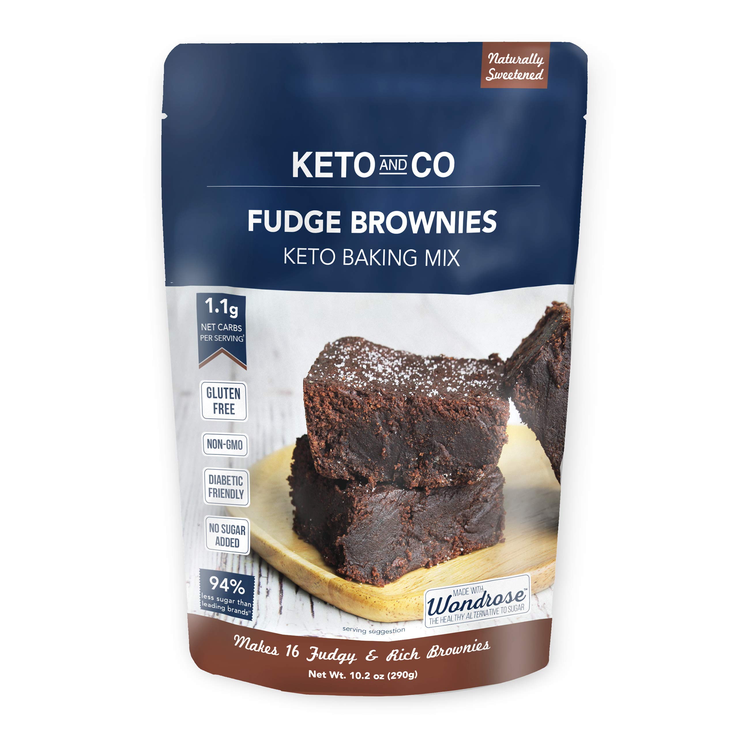 Keto and Co Fudge Brownie Mix All Natural, Naturally Sweetened