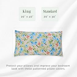 Elegant Comfort Ultra Soft Set of 2 Floral Print