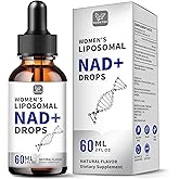 Women's NAD Liquid Supplement, Pure 500mg Liposomal NAD - Cell Regeneration,Energy Support, Vegan,Sugar Free,Additives Free