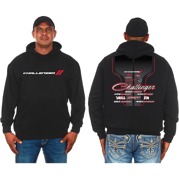 JH DESIGN GROUP Mens Dodge Challenger Embroidered Cotton Twill