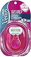 Gillette Venus Snap Cosmo Pink with Extra Smooth Women's On-the-Go Razor  - 1 handle + 1 Refill