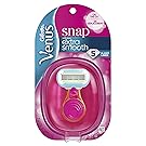 Gillette Venus Snap Cosmo Pink with Extra Smooth Women's On-the-Go Razor - 1 handle + 1 Refill