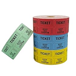 DNB 4000 Pairs Raffle Tickets - 4 Color Set of 1000