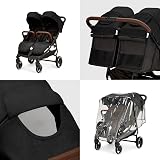 Ickle Bubba Venus Double Stroller Twin Pushchair Birth to 15kg per Seat view 3