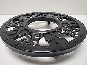 Stack! Co. Big Easy; Easy Rolling; Decorative,Heavy Duty Plastic;Patio Caddy Plant and Pot Mover; 360° Swivel Locking Wheels; Durable Plastic; Indoor, Outdoor Home and Garden Tool;16 Inch (Black)