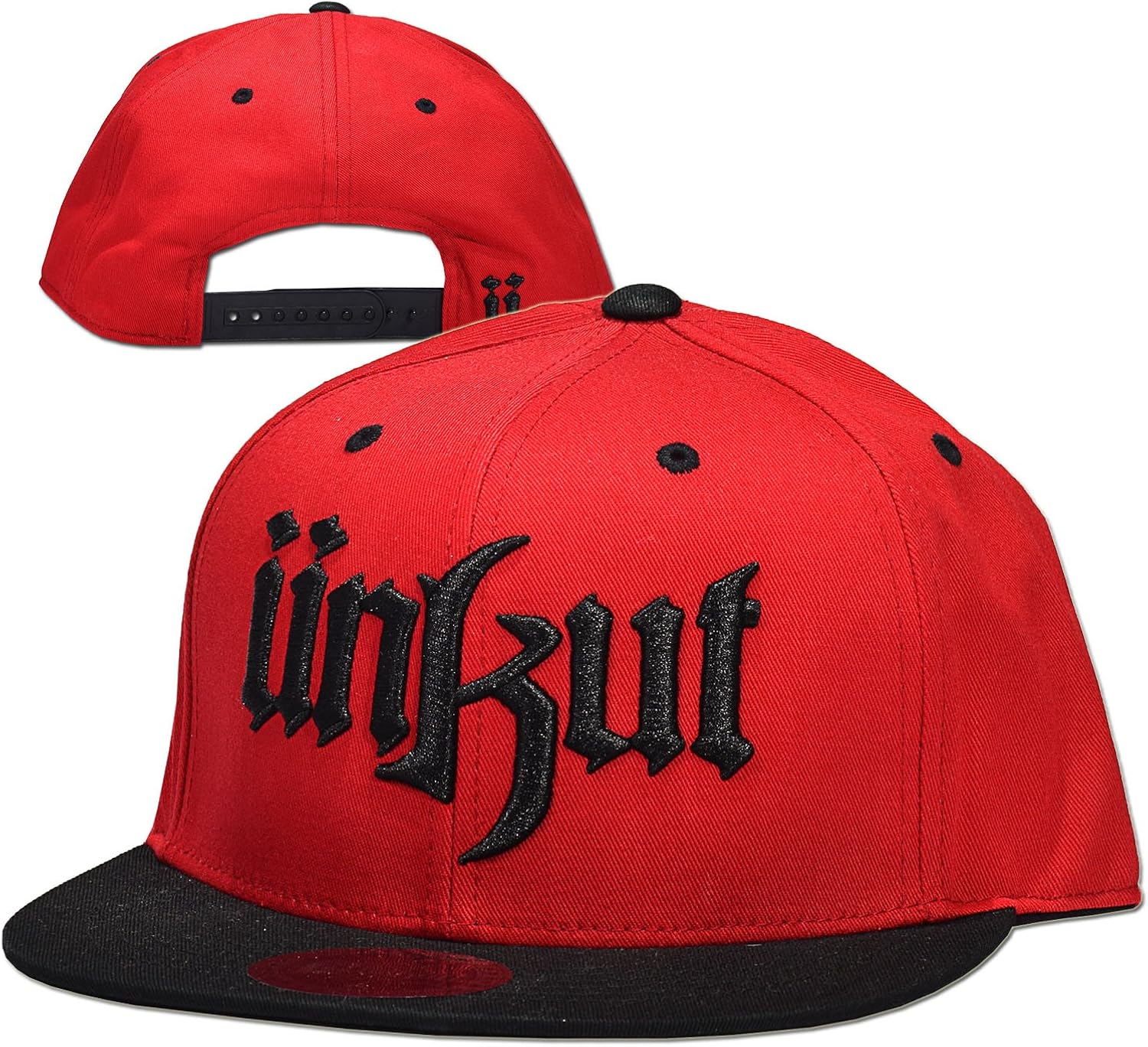 Unkut Streets Logo Booba Cap Snapback Unkut Red Black Amazon De Bekleidung