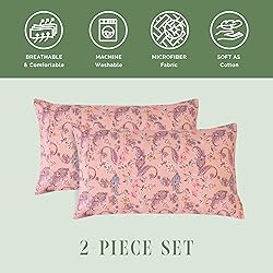 Elegant Comfort Ultra Soft Set of 2 Floral Print