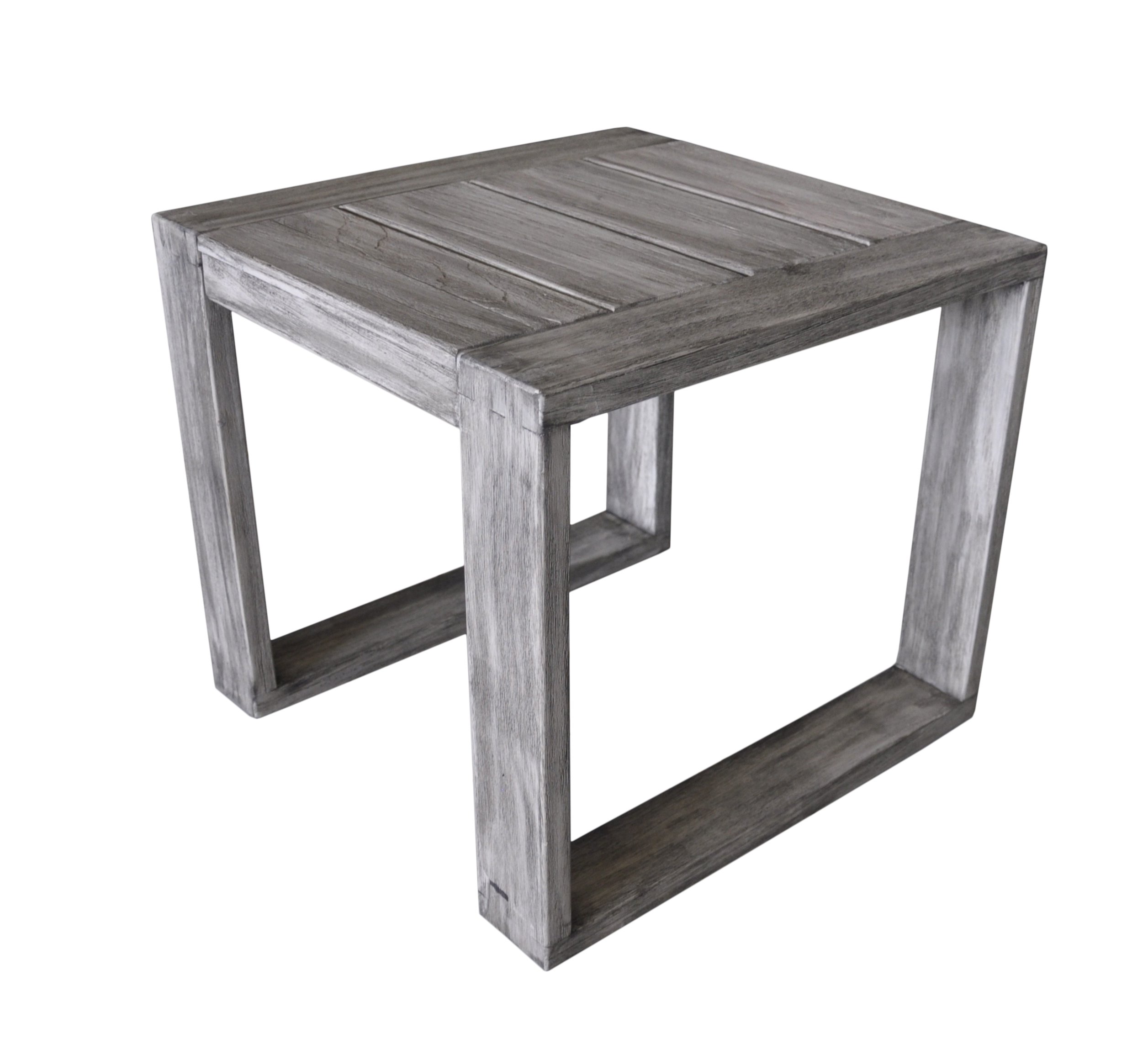 Courtyard Casual Driftwood Gray Teak Modern North Shore Outdoor Side