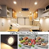 acegoo 12V LED Campervan Recessed Ceiling Light 2.5W 6 Pack 3000K CRI 93 view 6