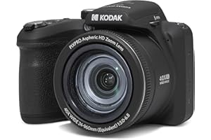 Kodak PIXPRO AZ405-BK 20MP Digital Camera 40X Optical Zoom 24mm Wide Angle Lens Optical Image Stabilization 1080P Full HD Video 3" LCD Vlogging Camera (Black)