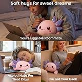 Mewaii Cute Axolotl Plush Pillow 13 Inch Pink Kawaii Stuffed Animal view 4