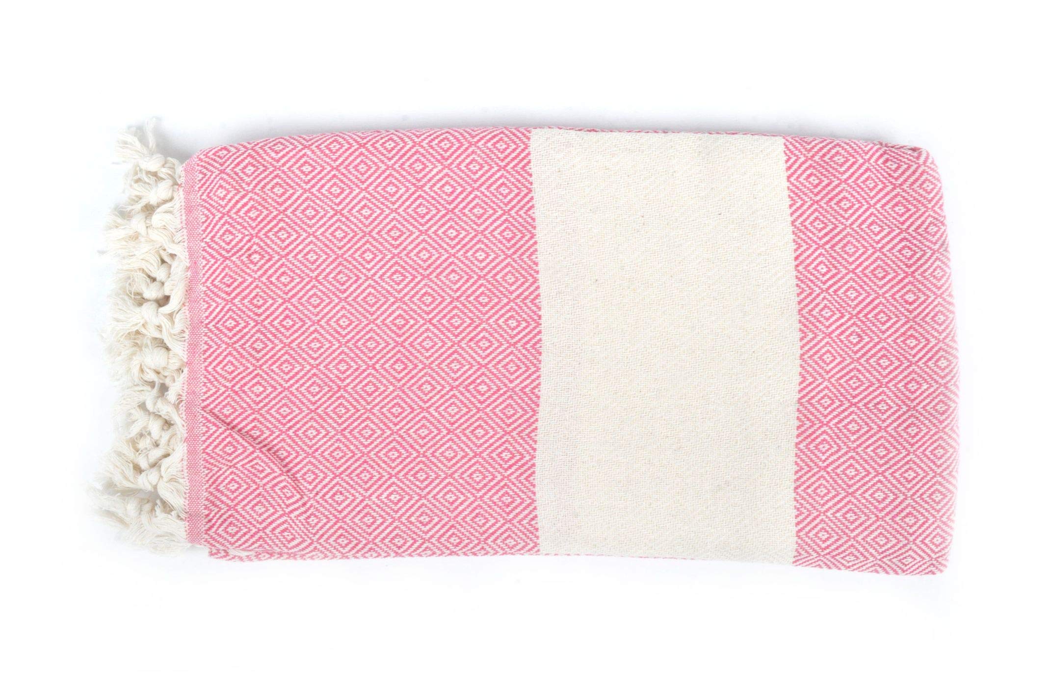 Bonamaison Cotton Pesthemal Lightweight, soft, and absorbent Beach and Bath Towel, 98 X 172 Cm - Manufactured in Turkey