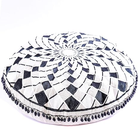Mandala Life Art Bohemian Floor Cushion Stuffed Luxury Artisan Room Decor Pouf For Meditation Yoga And Boho Chic Seating Area Floor Pillow