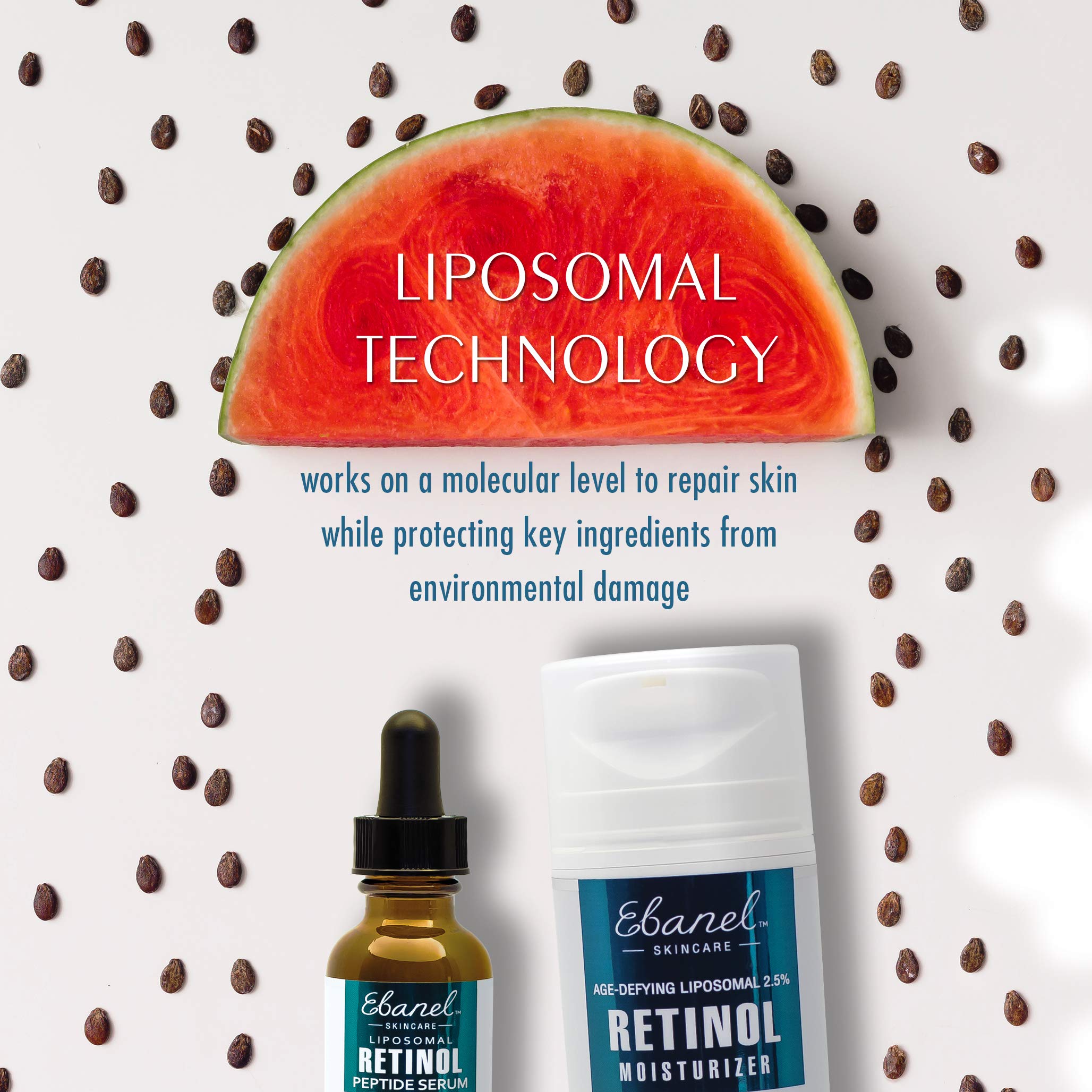 (3.5 Oz) Ebanel Advanced 2.5% Retinol Stem Cell Moisturizer with Age Defying Liposomal Technology - Hyaluronic Acid, Resveratrol, Peptide Complex