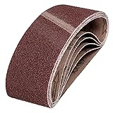 HARFINGTON 3 x 21 Inch Sanding Belts, 6 Pcs 36