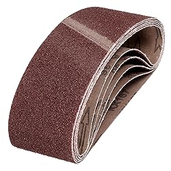 HARFINGTON 3 x 21 Inch Sanding Belts, 6 Pcs 36