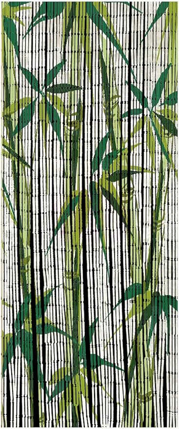 wenko 819111500 cortina de bambu puesta del sol bambus multicolor 200 x 90 x 0 2 cm