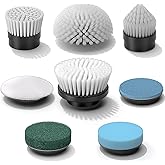 YKYI 8-Pack Electric Spin Scrubber Replacement Heads – Universal Fit for ANS-8050/8051 & Most Cordless Spin Brushes | Durable