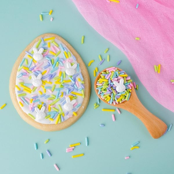 SWEETS INDEED, SPRINKLES, BULK, 10 OUNCE, EDIBLE SPRINKLE MIX, PERFECT FOR CAKE DECORATIONS, BAKING, ICE CREAM, COOKIES, CUPCAKE TOPPER (EASTER)