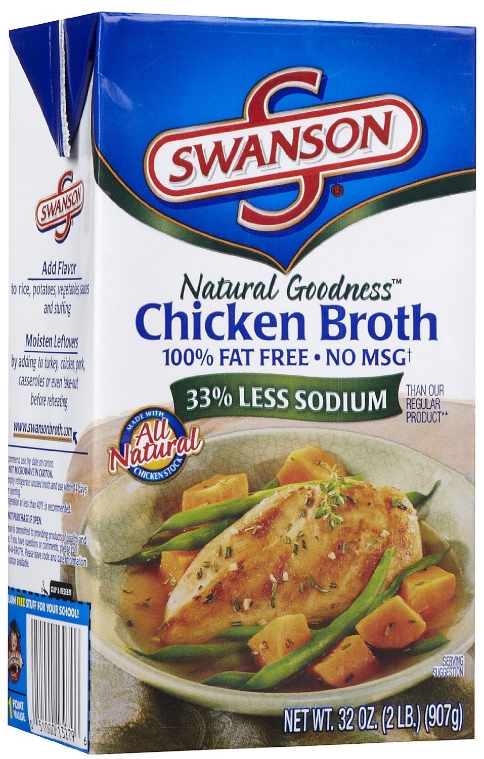 Swanson Swanson Chicken Broth 33 Less Sodium 32Oz 3Pack Amazon.co.uk