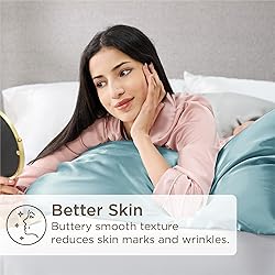 Bedsure King Size Satin Pillowcase Set of 2 - Grey