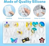 Mocoosy 182 Pcs Resin Keychain Moulds Kit 32 Designs Epoxy DIY Set view 3