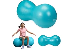 GAIAM Active Seat Peanut Shaped Bounce Desk Chair, Exercise Yoga Balance Sitting Ball