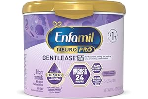 Enfamil NeuroPro Gentlease Baby Formula, Brain and Immune Support with DHA, Clinically Proven to Reduce Fusiness, Crying, Gas and Spit-up in 24 Hours, Non-GMO, Reusable Tub, 19.5 Oz