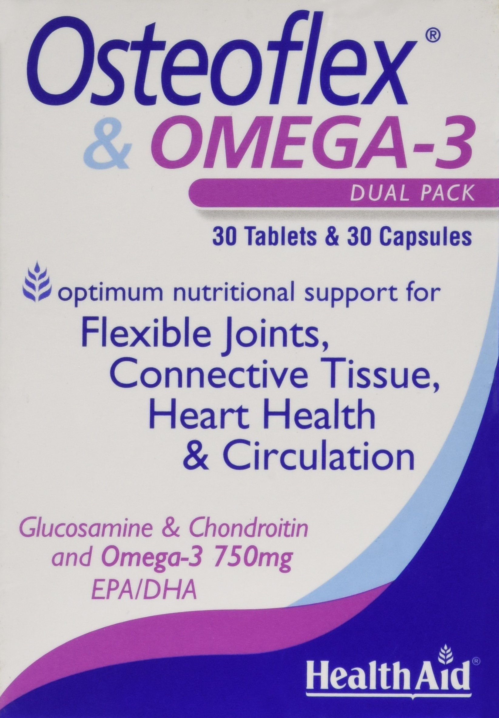 Health Aid Osteoflex and Omega-3 Capsules - Pack of 60 Capsules