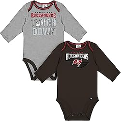 Gerber Unisex Baby NFL Team 2 Pack Long Sleeve