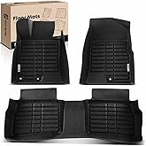 YHTAUTO Floor Mats Compatible with Hyundai Sonata 2011-2015, TPE Floor Liners All-Weather Protection Custom Fit, 1st & 2nd Row, Set of 3