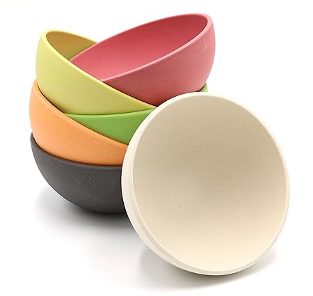 Magu Bambus Schüssel-Set - 6 Stück 16cm bunt - 062-SET6C