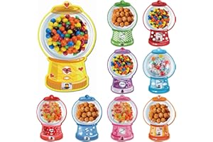 JNYVE Valentines Cards for Kids Classroom: 36 Pack Valentines Day Cards with Bubble Gum Machine Design and Round Adhesive Shaker Pouches - Valentine Gifts Exchange for Boys Girls School Party Favors