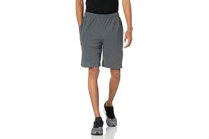 Russell Athletic Men's Relaxed Fit 9" Cotton Shorts with Pockets, Adjustable Elastic Waist, Sizes S-4X