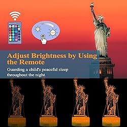 POSSHE Statue of Liberty Night Light, Statue of