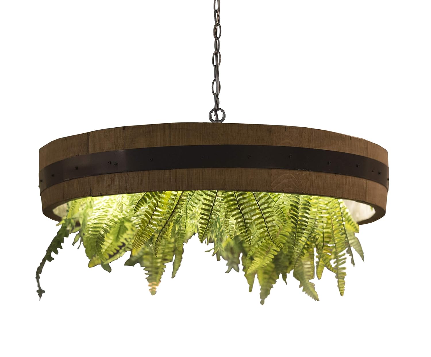 Amazon Com Ceiling Lamp In A Wine Barrel With Led Strip Pendant